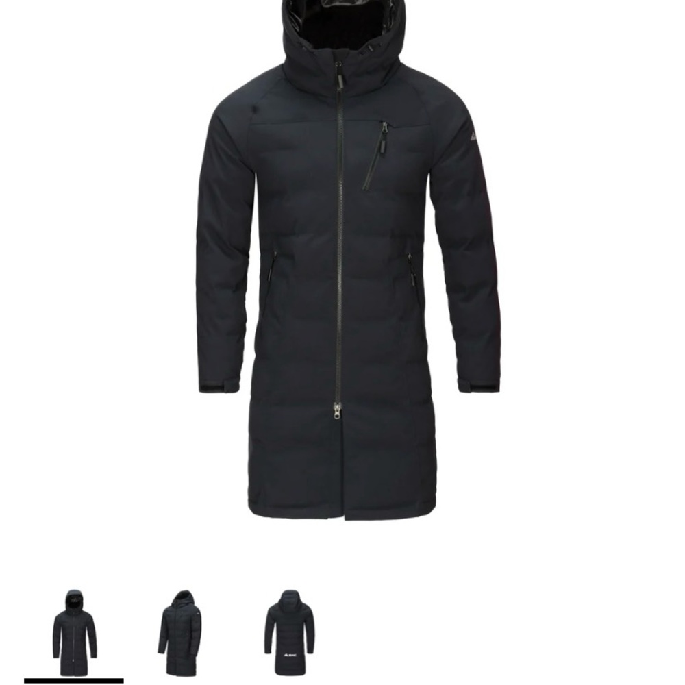SYNC unisex Black long and warm Puffer Jacket